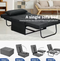 VONANDA 4 IN 1 ADJUSTABLE SOFA BED FOLDING CHAIR/OTTOMAN - DARK - Scratch & Dent