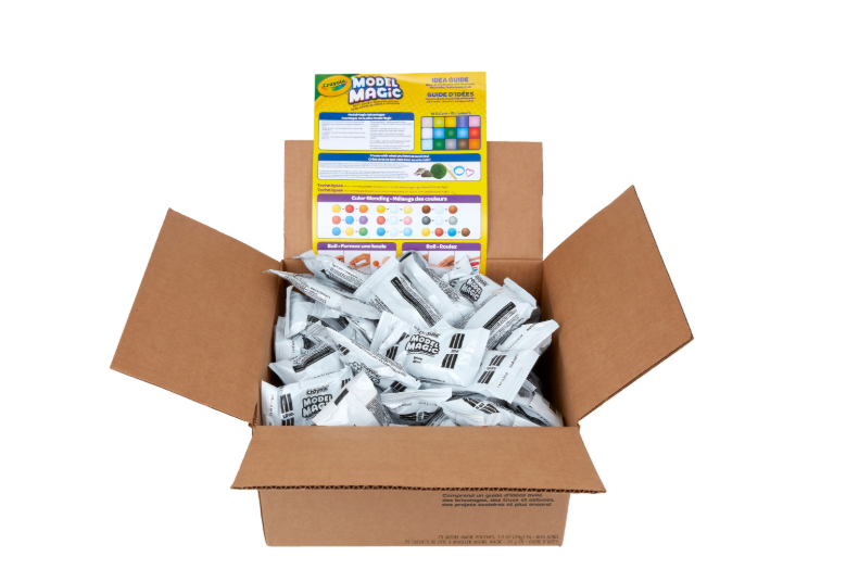 CRAYOLA® MODEL MAGIC® CLASSPACK®, 1 OZ. POUCH, CASE OF 75 POUCHES - WHITE - Brand New