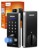 PHILIPS FINGERPRINT KEYLESS ENTRY DOOR LOCK KEYPAD DEADBOLT DDL240X-1HB-N - NI - Like New