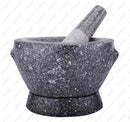 M.V. TRADING STONE GRANITE MORTAR AND PESTLE, 7 IN, 2+ CUP CAPACITY - GRANITE - Like New