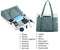 WXNOW WOMEN LAPTOP TOTE BAG CANVAS HANDBAG PURSE SHOULDER BAG - GREEN - Like New