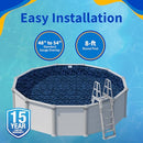 Blue Wave Evening Bay 8-ft Round Overlap Pool Liner Above-Ground - Dark Blue - Brand New