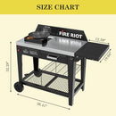 FIRE RIOT OUTDOOR PROPANE WOK COOKING STATION 50,000 BTU - BLACK - Like New