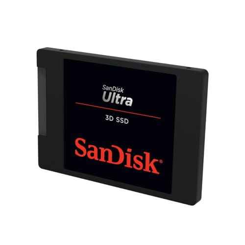 SANDISK ULTRA 3D NAND 500GB SSD SATA III 6 GB/S 2.5" /7 MM SDSSDH3-500G - BLACK - Like New