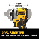 DEWALT ATOMIC 20V MAX 1/4 in. BRUSHLESS CORDLESS IMPACT DRIVER KIT - YELLOW - Like New