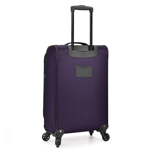 U.S. TRAVELER AVIRON BAY EXPANDABLE SOFTSIDE LUGGAGE 22" - PURPLE - Like New