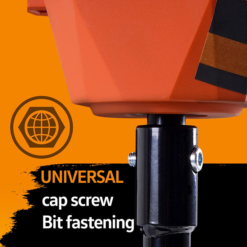 SUPERHANDY ELECTRIC EARTH AUGER AND DRILL BIT, 6" X 30" DRILL BIT, 3/4" SHAFT - Like New