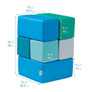 ECR4Kids SoftZone Toddler Foam Building Blocks Foam Playset 7-Piece Set - Like New