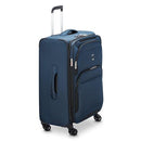 DELSY PARIS SKY MAX 2.0 SOFTSIDE EXPANDABLE LUGGAGE SPINNER WHEELS - BLUE - Brand New