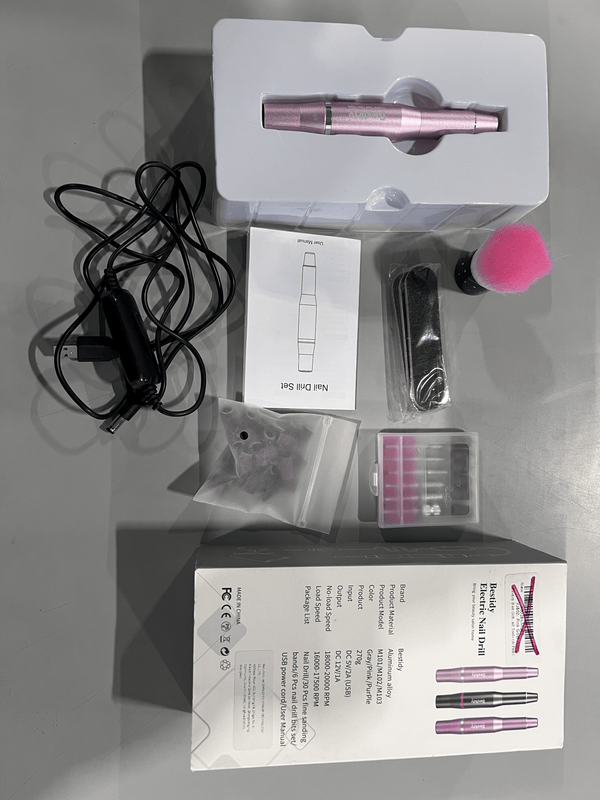 BESTIDY ELECTRIC NAIL DRILL KIT - PINK - Like New