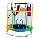GENERIC TRAMPOLINE FOR KIDS ANTI-ROLLOVER ROUND BOTTOM SWING 55" - MULTICOLOR - Like New