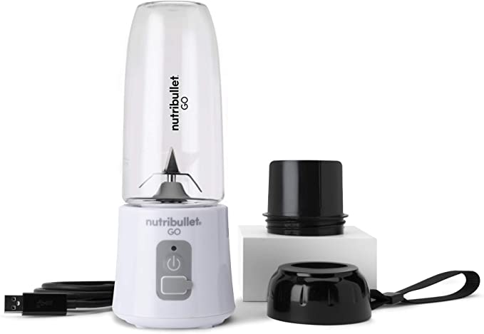 Nutribullet GO Portable Blender Shakes Smoothies 13 Oz 70 Watts NB50300W - White - Like New