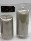 LUMINARA FLAMELESS SMOOTH - SILVER GRAY - Like New