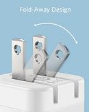 ANKER USB C ANKER 3-PACK FAST CHARGER WITH FOLDABLE PLUG A2149 - WHITE - Like New