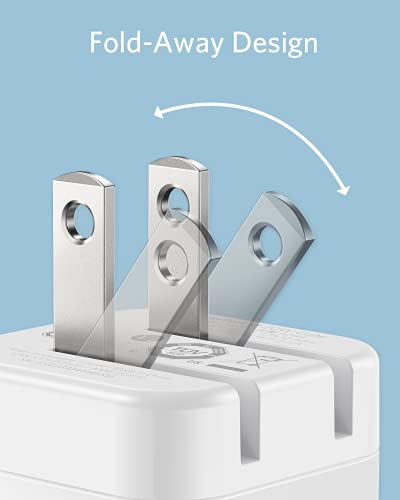 ANKER USB C ANKER 3-PACK FAST CHARGER WITH FOLDABLE PLUG A2149 - WHITE - Like New