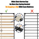 ZIYOO Twin Size Bed Frames 16 Tall, 3 Wide 2500lb Support Foam Mattress NO BOX - Brand New