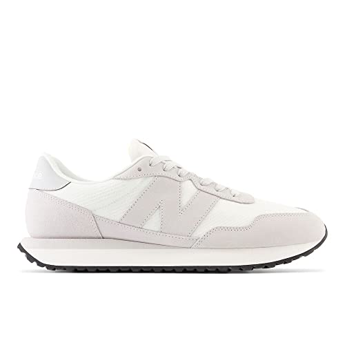 MS237DB NEW BALANCE MEN'S 237 V1 SNEAKER SIZE 4 WHITE/GRAY MATTER - Like New