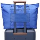 ELLE RENDEZVOUS 38L TWILL WEEKENDER DUFFEL BAG ELWKRVBL - BLUE - Brand New