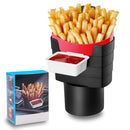 XIMINZ FRENCH FRY CAR HOLDER WITH SAUCE TRAY SD004 - BLACK WHITE - Like New