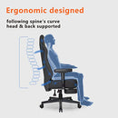 XCGAME Gaming Chairs Video Game Ergonomic Easy Lift Adjustable Backrest - Grey - Brand New