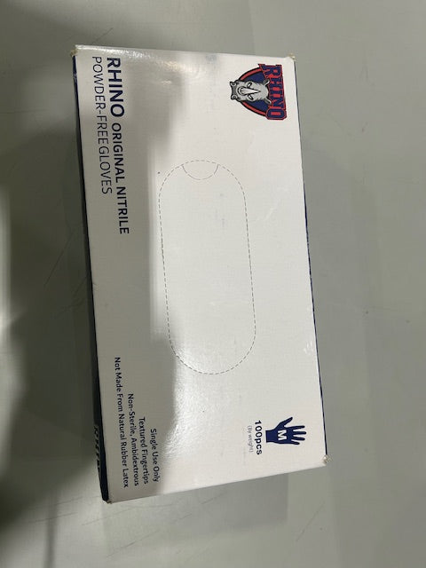 SINGLE UE TEXTURED FINGER TIPS NON STERILE ORIGINAL NITRILE 100 PK SIZE M - BLUE - Brand New