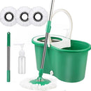 Spin Mop and Bucket with Wringer Set, 360° Spinning Mop Bucket System (Green) - Brand New