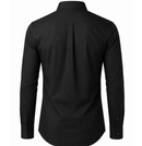JAMES TAILORMEN' SLIM FIT LONG SLEEVE STRETCH DRESS SHIRT SIZE: MEN 2XL - BLACK - Brand New