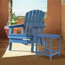 LGLRTD OVERSIZE WOODEN OUTDOOR FOLDING ADIRONDACK CHAIR - BLUE - Like New