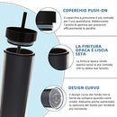 Volhoply Tumbler Lid Straw 24 Pack Double Wall Clear Plastic Tumblers - Black - Brand New
