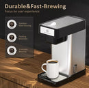 CARL SCHMIDT SOHN CSS Single Serve Coffee Maker, K-Cup 10 oz, CSSCF-518 - Silver - Like New