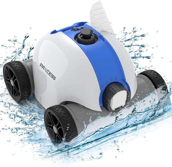 Paxcess Cordless Automatic Robotic Pool Cleaner HJ1103J - WHITE - Scratch & Dent