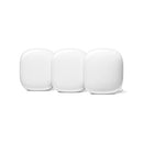 GOOGLE NEST WIFI PRO 6E RELIABLE HOME WI-FI MESH ROUTER 3 PACK SNOW WHITE - Like New