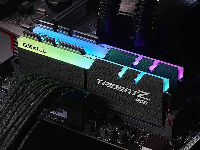 G.Skill Trident Z RGB 16GB 2x8GB 3200MHz DDR4 Desktop Memory F4-3200C14D-16GTZR Like New