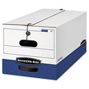 BANKERS BOX LIBERTY HEAVY-DUTY LETTER STORAGE BOXES 12 PACK - WHITE/BLUE - Brand New