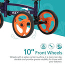 ELENKER STEERABLE KNEE SCOOTER FOLDABLE KNEE WALKER - PURPLE - Like New