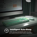 KNOWSQT WIRELESS KEYBOARD AND MOUSE COMBO - FULL-SIZED TYPEWRITER - LOVELY GREEN - Like New