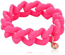MARC JACOBS KNOCKOUT PINK HAUTE MESS RUBBER TURN LOCK STRETCH BRACELET - Brand New