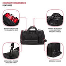 SwissGear Apex Duffle Bag for Travel Gym Bungee-Cord System SA9000 - Black Dobby - Brand New