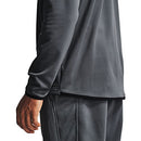 UNDER ARMOUR MEN'S ARMOUR FLEECE 1/2 ZIP T-SHIRT PITCH GRAY/BLACK SIZE SMALL - Brand New