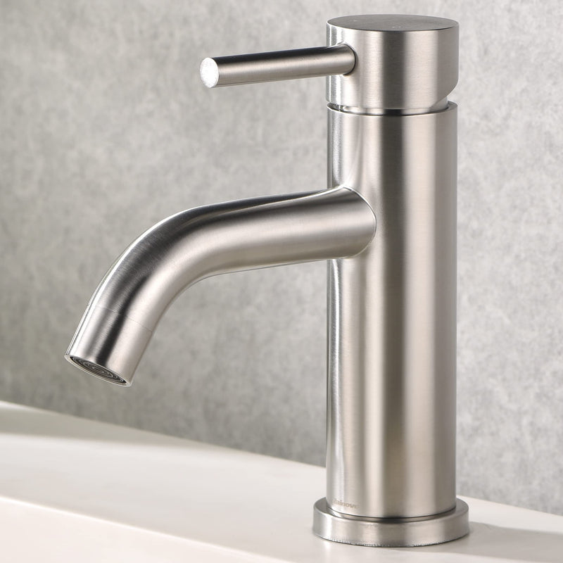 RAINVOVO BATHROOM FAUCET BRUSHED NICKEL , STAINLESS STEEL - RN-AU041001 - Like New
