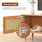 EASYCOM RATTAN TV STAND FOR 65 INCH TV FARMHOUSE RATTAN 151-TVST - NATURE - Like New
