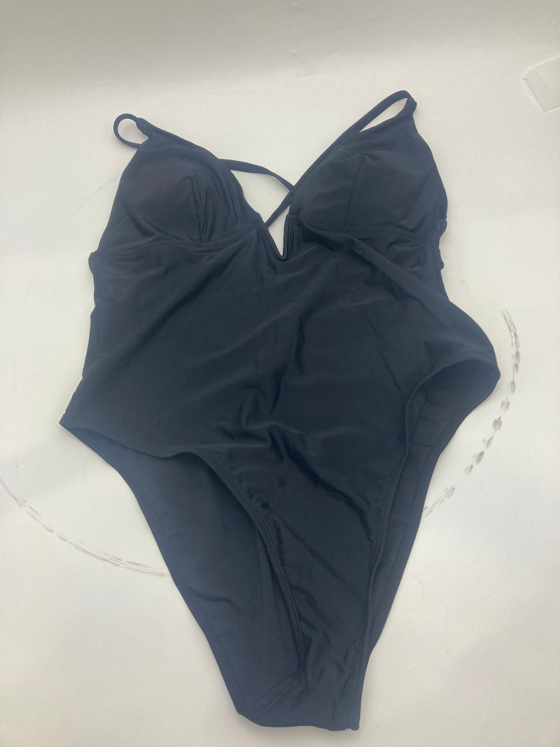 CUPSHE ONE PIECE SWIMSUIT L - BLACK - SIZE: WOMEN L - BLACK - Brand New