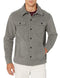 AMAZON ESSENTIALS MEN'S LONG-SLEEVE POLAR FLEECE SHIRT JACKET, SIZE M - CHARCOAL - Brand New