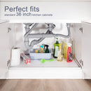 AECHY UNDER SINK LINER, 28" X 22", WITH UNIQUE DRAIN HOLE DESIGN - WHITE - Like New