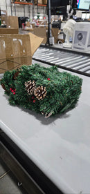 GENERIC CHRISTMAS LIGHTS, HOLLY, 11FT, DOCORATION - Like New