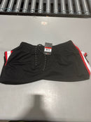 JUMP START MEN'S MOISTURE WICKING MESH SHORTS - SIZE: MEN M - BLACK/SILVER/RED - Brand New