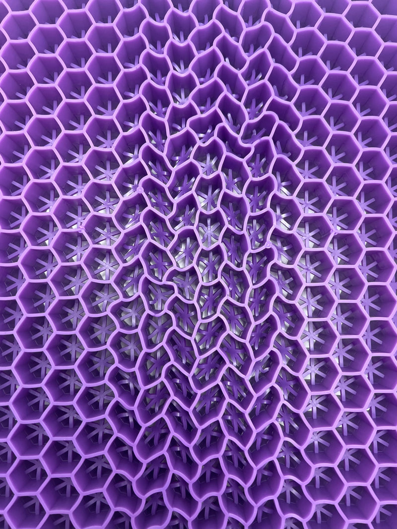 BMFEW Gel Seat Cushion, Double Thick Gel Cushion for Long Sitting - PURPLE - Like New