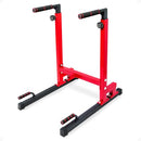 BalanceFrom Multi-Function Dip Stand Dip Station Dip Bar Structure Design  RED - Brand New