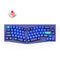 KEYCHRON Q8 ALICE LAYOUT QMK CUSTOM MECHANICAL KEYBOARD - NAVY BLUE - Like New