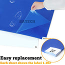 SATECH Sticky/Tacky/Adhesive Mat 24" x 36" Blue (Case of 4 Mats,30 Sheets Each) - Brand New